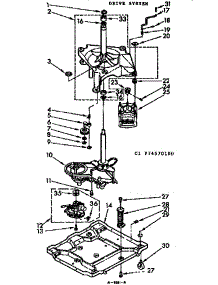 Drive System parts for Kenmore Washer 110.74570100 (11074570100, 110 74570100) from AppliancePartsPros.com