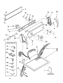 Top And Console Parts parts for Kenmore Dryer 110.74602301 (11074602301, 110 74602301) from AppliancePartsPros.com