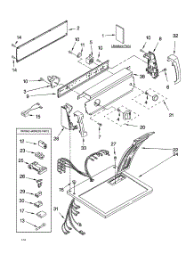 Top And Console Parts parts for Kenmore Dryer 110.74632301 (11074632301, 110 74632301) from AppliancePartsPros.com
