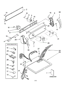 Top And Console Parts parts for Kenmore Dryer 110.74642400 (11074642400, 110 74642400) from AppliancePartsPros.com