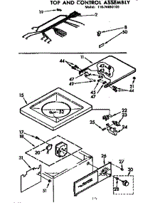 Top And Control Assembly parts for Kenmore Washer 110.74650100 (11074650100, 110 74650100) from AppliancePartsPros.com