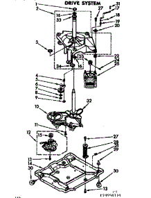Drive System parts for Kenmore Washer 110.74650110 (11074650110, 110 74650110) from AppliancePartsPros.com
