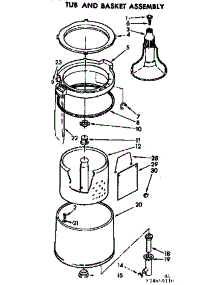 Tub And Basket Assembly parts for Kenmore Washer 110.74650110 (11074650110, 110 74650110) from AppliancePartsPros.com