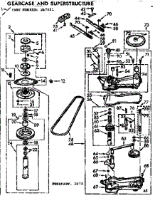 Gearcase / Transmission parts for Kenmore Washer 110.74650120 (11074650120, 110 74650120) from AppliancePartsPros.com