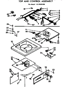 Top And Console Assembly parts for Kenmore Washer 110.74670100 (11074670100, 110 74670100) from AppliancePartsPros.com