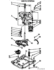 Drive System parts for Kenmore Washer 110.74670110 (11074670110, 110 74670110) from AppliancePartsPros.com