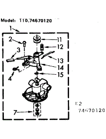 Water Pump Automatic Washers 3 Port Plastic parts for Kenmore Washer 110.74670120 (11074670120, 110 74670120) from AppliancePartsPros.com