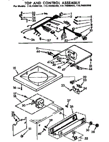 Top And Control Assembly parts for Kenmore Washer 110.74690100 (11074690100, 110 74690100) from AppliancePartsPros.com