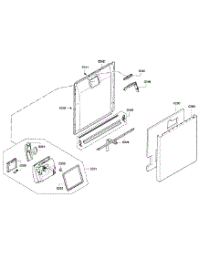 Door Assy parts for Kenmore Dishwasher 630.13003016 (63013003016, 630 13003016) from AppliancePartsPros.com