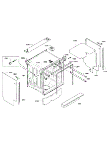 Cabinet parts for Kenmore Dishwasher 630.13003018 (63013003018, 630 13003018) from AppliancePartsPros.com