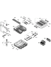 Baskets parts for Kenmore Dishwasher 630.13023016 (63013023016, 630 13023016) from AppliancePartsPros.com