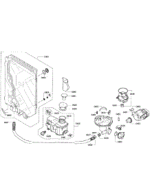 Pump Assy parts for Kenmore Dishwasher 630.13023016 (63013023016, 630 13023016) from AppliancePartsPros.com