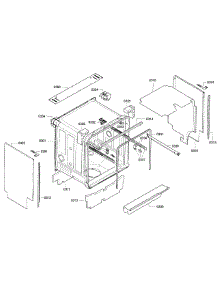 Cabinet parts for Kenmore Dishwasher 630.13023017 (63013023017, 630 13023017) from AppliancePartsPros.com