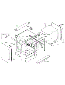 Cabinet parts for Kenmore Dishwasher 630.13023018 (63013023018, 630 13023018) from AppliancePartsPros.com