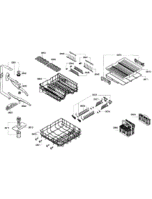 Baskets parts for Kenmore Dishwasher 630.13023018 (63013023018, 630 13023018) from AppliancePartsPros.com