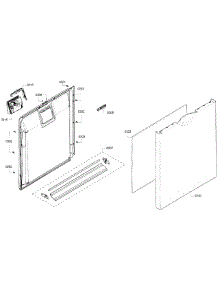 Door Assy parts for Kenmore Dishwasher 630.13903011 (63013903011, 630 13903011) from AppliancePartsPros.com