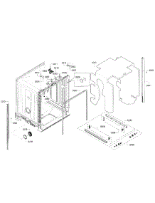 Cabinet parts for Kenmore Dishwasher 630.13903011 (63013903011, 630 13903011) from AppliancePartsPros.com