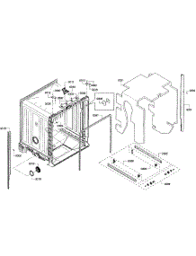 Cabinet parts for Kenmore Dishwasher 630.13903013 (63013903013, 630 13903013) from AppliancePartsPros.com