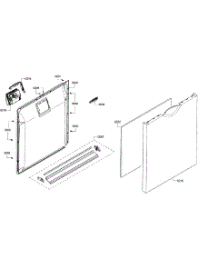 Door Assy parts for Kenmore Dishwasher 630.13903013 (63013903013, 630 13903013) from AppliancePartsPros.com