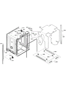 Cabinet parts for Kenmore Dishwasher 630.13909012 (63013909012, 630 13909012) from AppliancePartsPros.com
