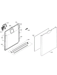 Door Asy parts for Kenmore Dishwasher 630.13909013 (63013909013, 630 13909013) from AppliancePartsPros.com