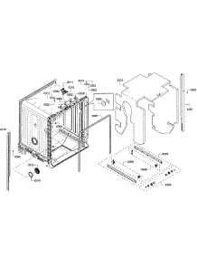 Cabinet parts for Kenmore Dishwasher 630.13909014 (63013909014, 630 13909014) from AppliancePartsPros.com