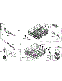 Baskets parts for Kenmore Dishwasher 630.13912012 (63013912012, 630 13912012) from AppliancePartsPros.com
