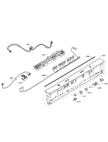 Control Panel parts for Kenmore Dishwasher 630.13912012 (63013912012, 630 13912012) from AppliancePartsPros.com