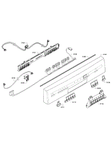 Control Panel parts for Kenmore Dishwasher 630.13913011 (63013913011, 630 13913011) from AppliancePartsPros.com