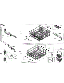 Baskets parts for Kenmore Dishwasher 630.13913013 (63013913013, 630 13913013) from AppliancePartsPros.com