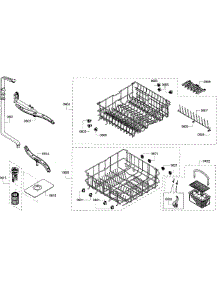Baskets parts for Kenmore Dishwasher 630.13919011 (63013919011, 630 13919011) from AppliancePartsPros.com