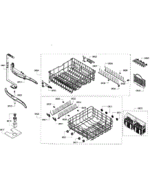 Baskets parts for Kenmore Dishwasher 630.13953011 (63013953011, 630 13953011) from AppliancePartsPros.com