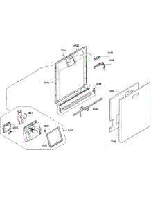 Door Assy parts for Kenmore Dishwasher 630.13993012 (63013993012, 630 13993012) from AppliancePartsPros.com