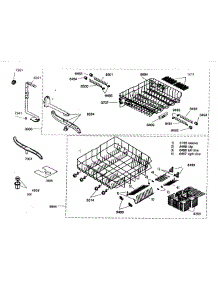 Rack Assy parts for Kenmore Dishwasher 630.16302400 (63016302400, 630 16302400) from AppliancePartsPros.com