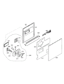 Door Assy parts for Kenmore Dishwasher 630.16302401 (63016302401, 630 16302401) from AppliancePartsPros.com
