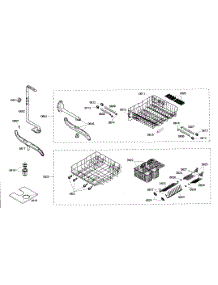 Rack Assy parts for Kenmore Dishwasher 630.16302401 (63016302401, 630 16302401) from AppliancePartsPros.com