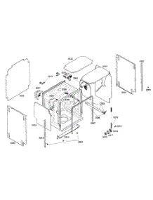 Cabinet Assy parts for Kenmore Dishwasher 630.16302401 (63016302401, 630 16302401) from AppliancePartsPros.com