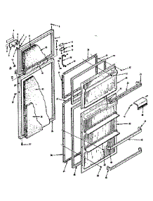 Door Parts parts for Kenmore Refrigerator 628.7646510 (6287646510, 628 7646510) from AppliancePartsPros.com
