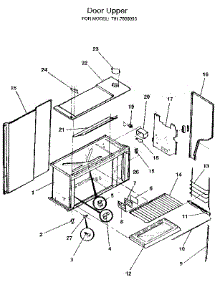 Door Upper parts for Kenmore Range 628.7839093 (6287839093, 628 7839093) from AppliancePartsPros.com