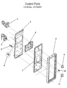 Control parts for Kenmore Range 628.7839093 (6287839093, 628 7839093) from AppliancePartsPros.com