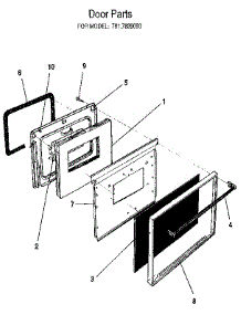 Door parts for Kenmore Range 628.7839093 (6287839093, 628 7839093) from AppliancePartsPros.com