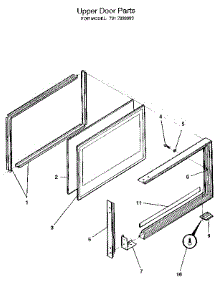 Upper Door parts for Kenmore Range 628.7839093 (6287839093, 628 7839093) from AppliancePartsPros.com