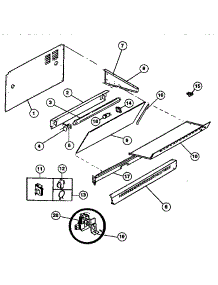 Splasher parts for Kenmore Range 628.7859094 (6287859094, 628 7859094) from AppliancePartsPros.com