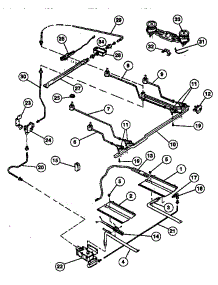 Burners parts for Kenmore Range 628.7859094 (6287859094, 628 7859094) from AppliancePartsPros.com