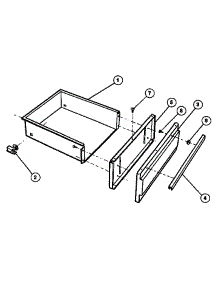 Utility Drawer parts for Kenmore Range 628.7859094 (6287859094, 628 7859094) from AppliancePartsPros.com