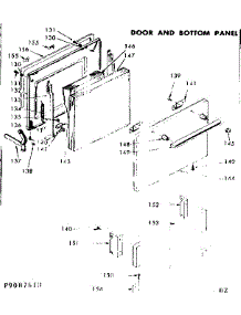 Door And Bottom Panel parts for Kenmore Range 628.9087610 (6289087610, 628 9087610) from AppliancePartsPros.com