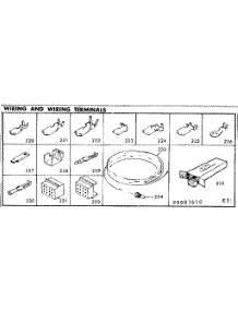 Wiring And Wiring Terminals parts for Kenmore Range 628.9087610 (6289087610, 628 9087610) from AppliancePartsPros.com