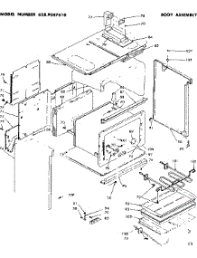 Body Assembly parts for Kenmore Range 628.9087610 (6289087610, 628 9087610) from AppliancePartsPros.com