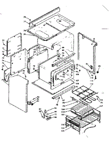 Body Assembly parts for Kenmore Range 628.9107120 (6289107120, 628 9107120) from AppliancePartsPros.com