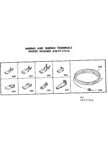 Wiring And Wiring Terminals parts for Kenmore Range 628.9117910 (6289117910, 628 9117910) from AppliancePartsPros.com